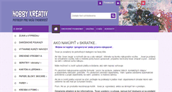 Desktop Screenshot of hobby-kreativ.sk